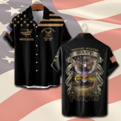 US Navy, I Walked The Walk - Short Sleeve Button Shirt