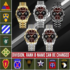 Army Division, Served With Pride - Diamond-Cut Bezel Watch
