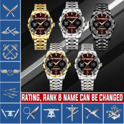 Navy Rating, The Sea is Ours - Diamond-Cut Bezel Watch