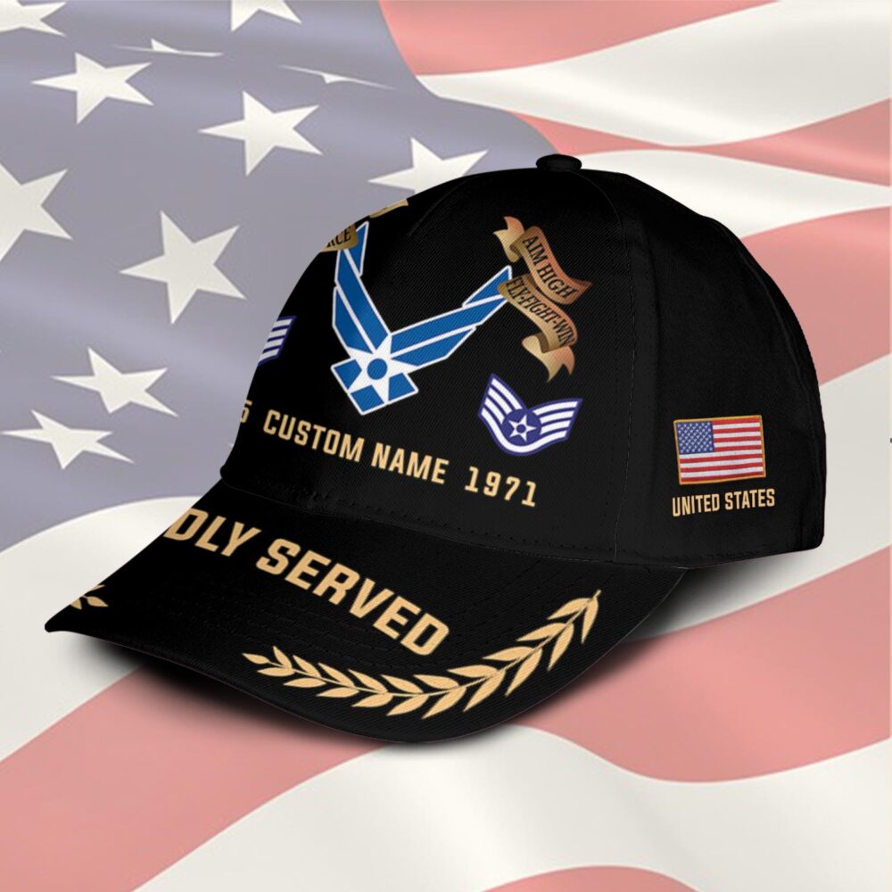 US Air Force, Duty, Honor, Country - Classic Cap - Image 2
