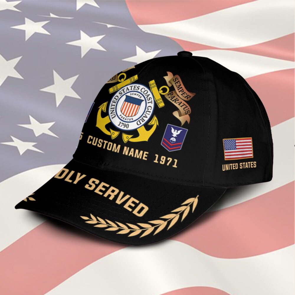 US Coast Guard, E 4 Red - Classic Cap - Image 2