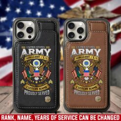 US Army, W 2 Army Chief Warrant Officer 2 - Leather Flip Phone Case