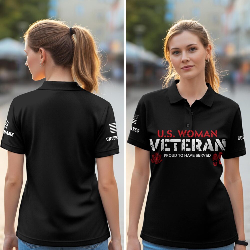 US Army, E 9 Army Command Sergeant Major - Women Polo Shirt