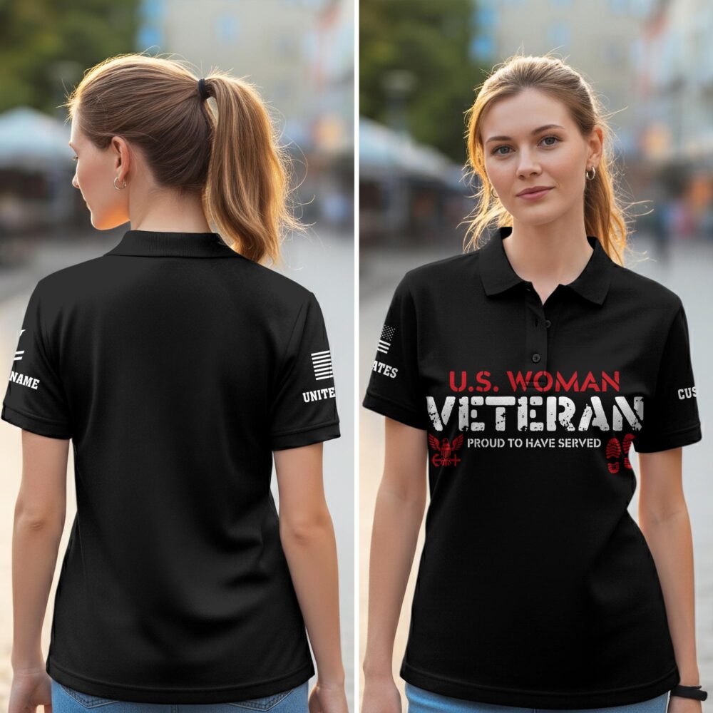 US Navy, E 2 White - Women Polo Shirt