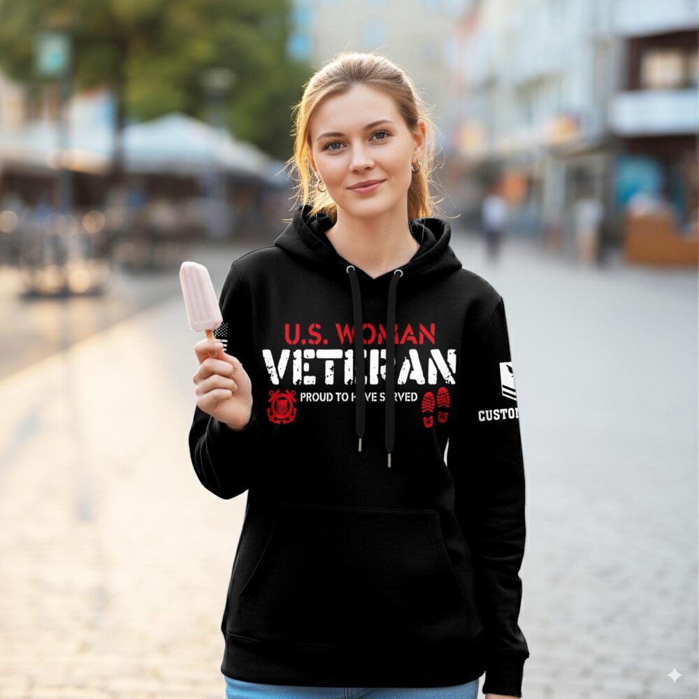 US Coast Guard, Freedom Isn't Free - Women Hoodie - Image 2