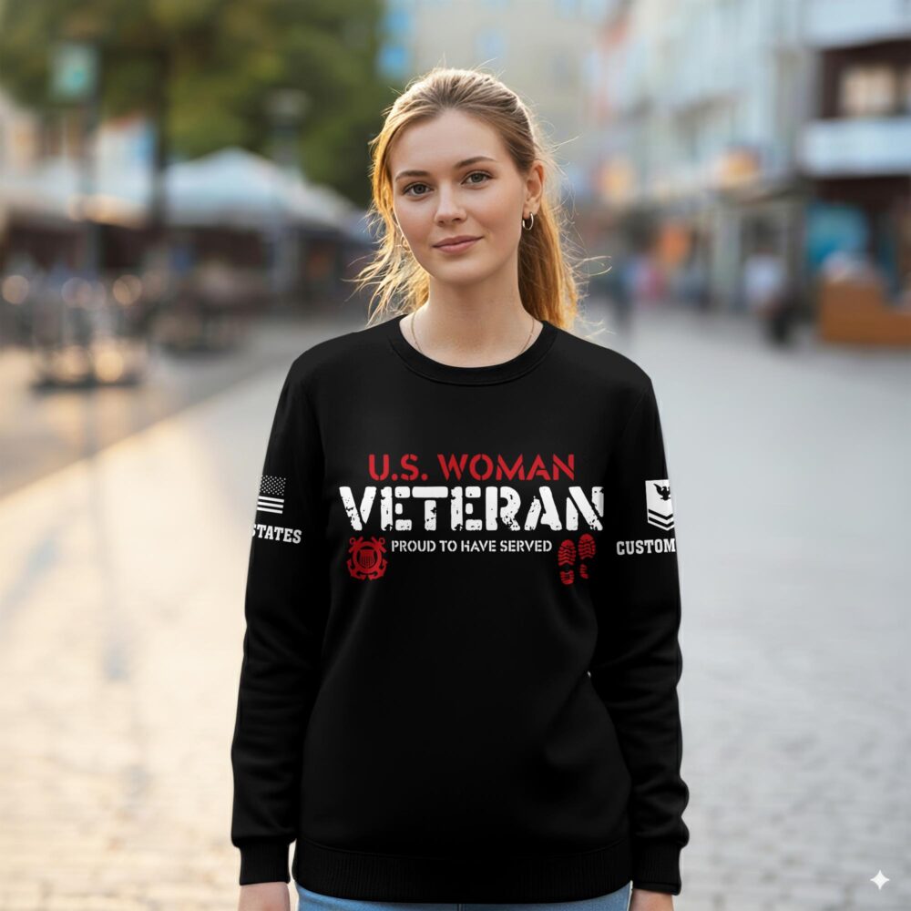 US Coast Guard, E 2 Blue - Women Sweatshirt - Image 2