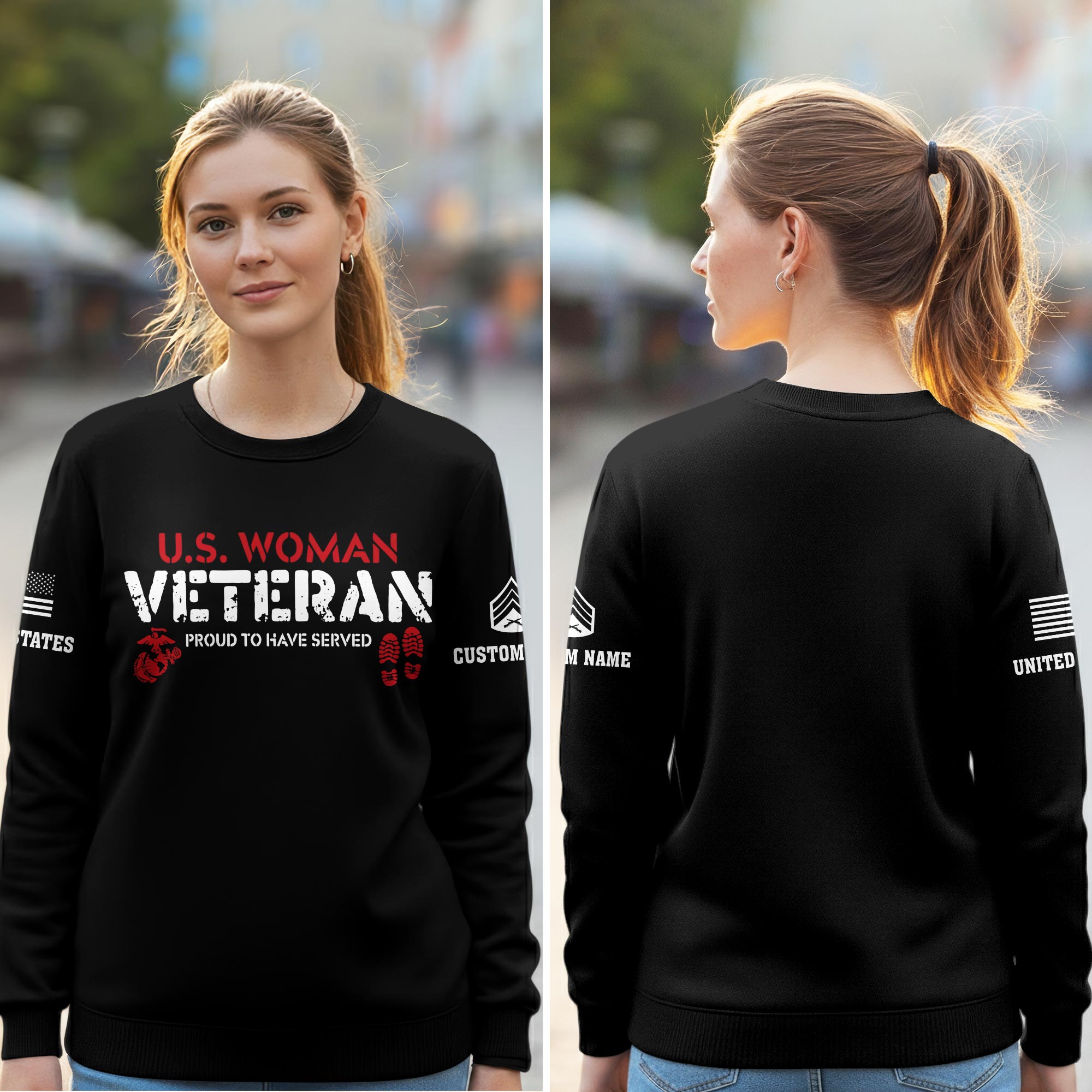 US Marine Corps, O 2 Marines First Lieutenant - Women Sweatshirt