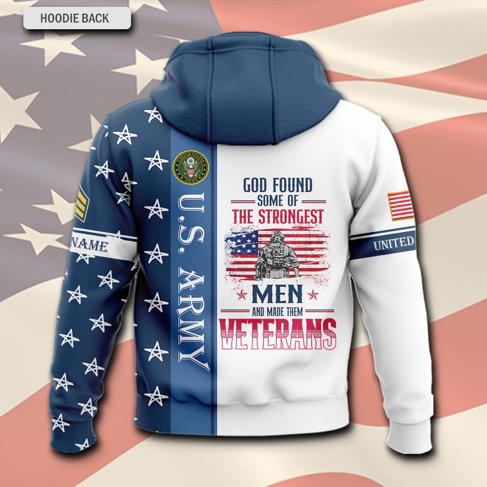 US Army, American By Birth, Veteran By Choice - Hoodie - Image 3