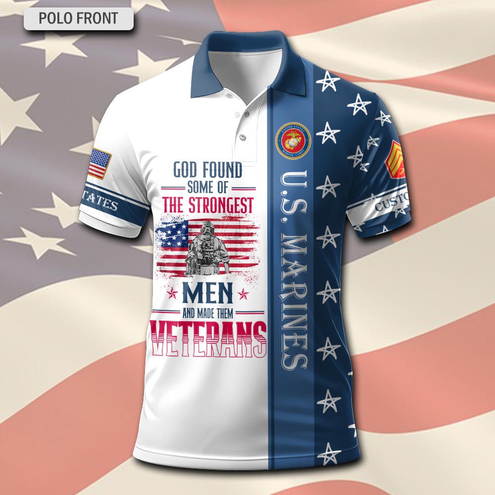 US Marine Corps, E 3 Marines Lance Corporal - Polo Shirt - Image 2