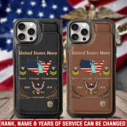 US Navy, Honor The Fallen - Leather Flip Phone Case