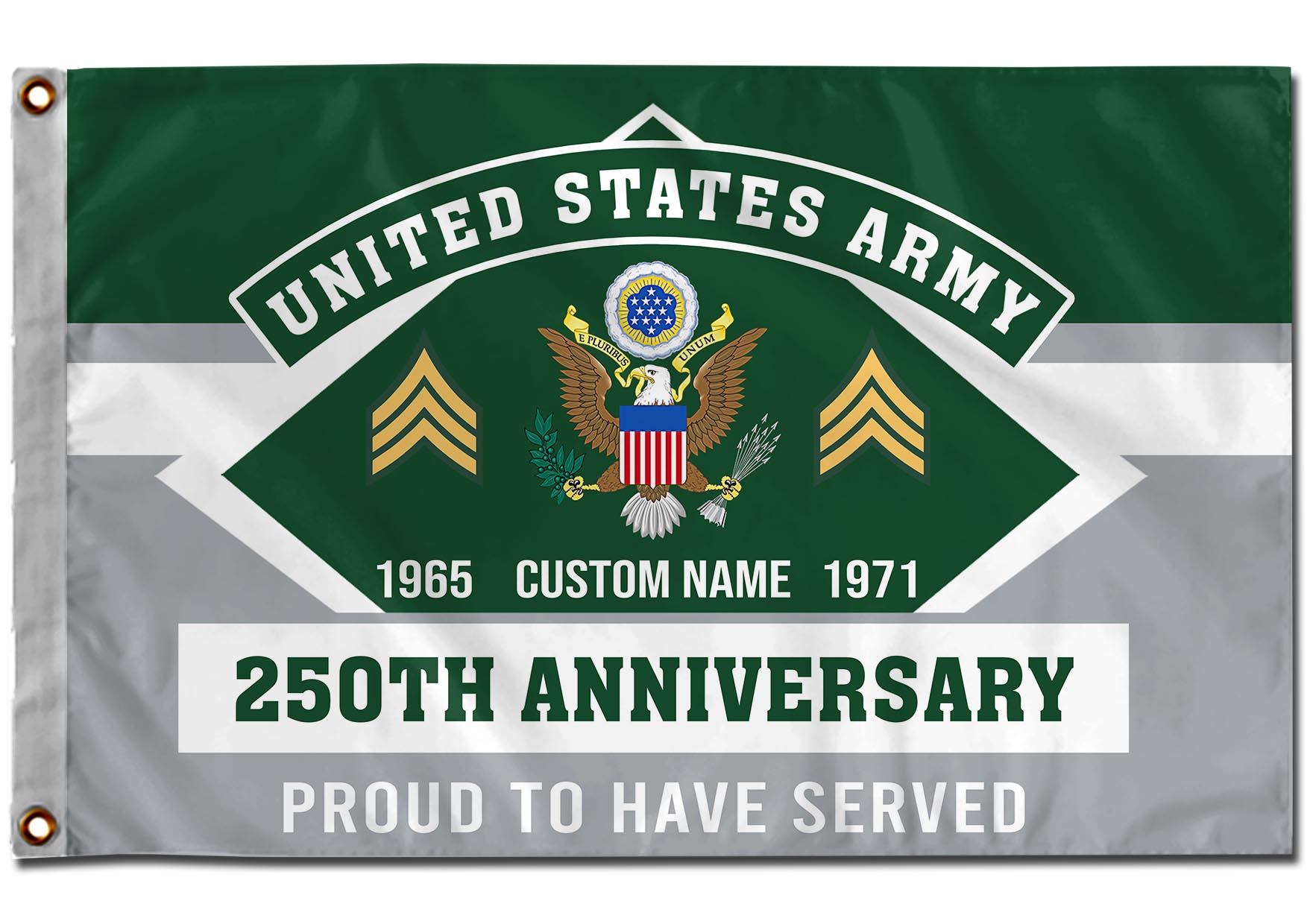 US Army, E 5 Army Specialist - Flying Flag 3×5 Feet(90×150 Cm) - Image 2