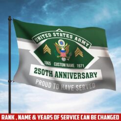 US Army, E 5 Army Specialist - Flying Flag 3×5 Feet(90×150 Cm)