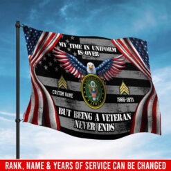 US Army, E 5 Army Sergeant - Flying Flag 3×5 Feet(90×150 Cm)