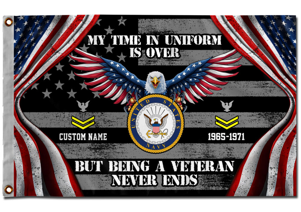 US Navy, E 8 Gold - Flying Flag 4×6 Feet(123×183 Cm) - Image 3