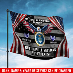 US Air Force , Freedom Over Fear - Flying Flag 3×5 Feet(90×150 Cm)