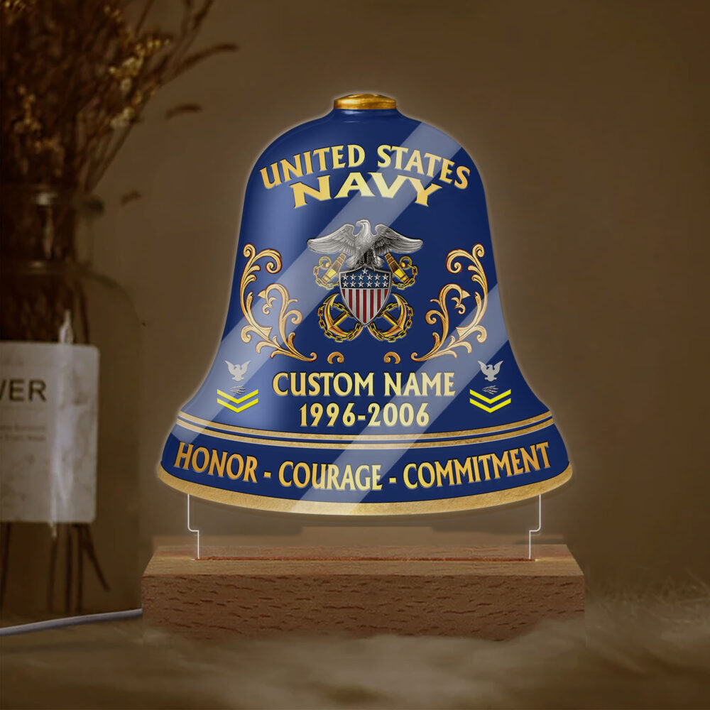 US Navy, Served With Pride - Personalized Led Lamp - Image 2