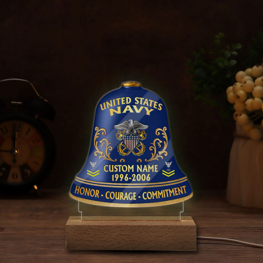 US Navy, Served With Pride - Personalized Led Lamp - Image 4