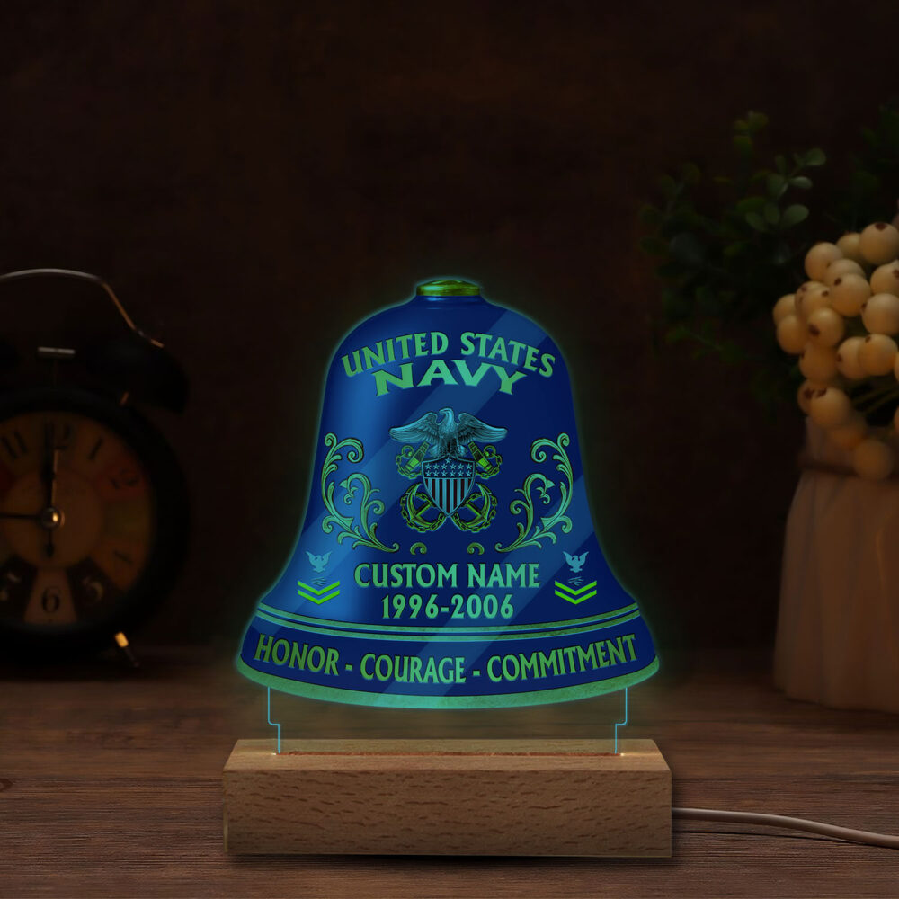 US Navy, Served With Pride - Personalized Led Lamp - Image 6