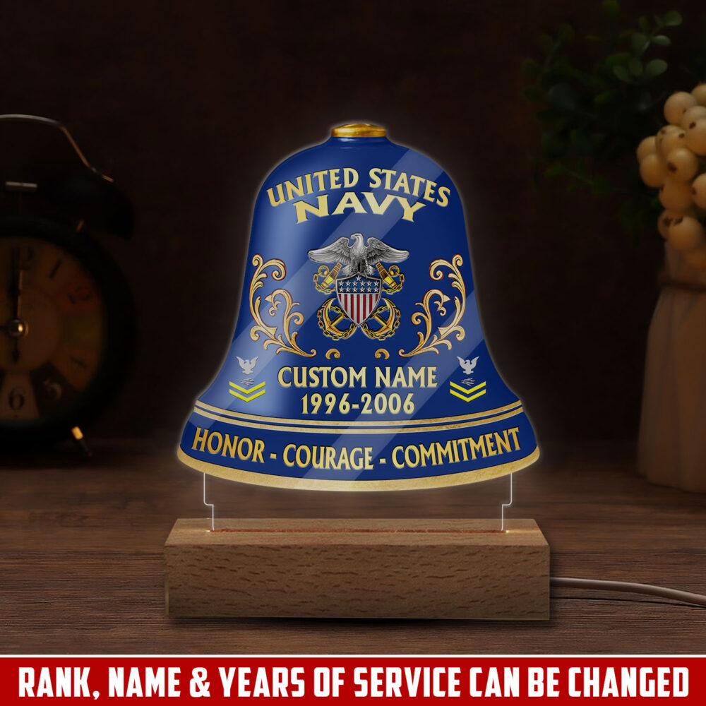 US Navy, Served With Pride - Personalized Led Lamp
