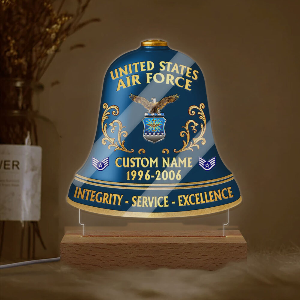 US Air Force , No One Gets Left Behind - Personalized Led Lamp - Image 2