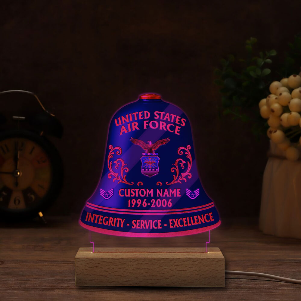 US Air Force , No One Gets Left Behind - Personalized Led Lamp - Image 5
