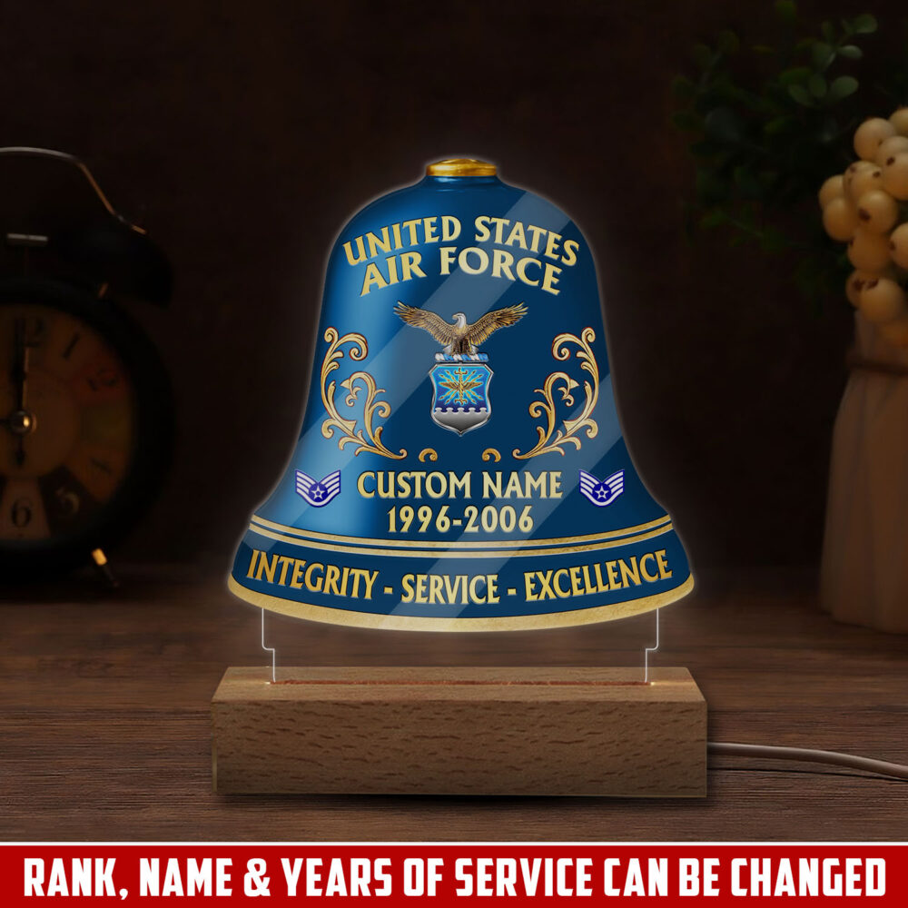 US Air Force , No One Gets Left Behind - Personalized Led Lamp
