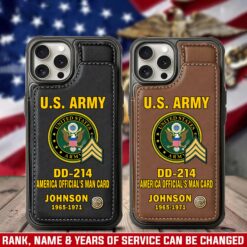 US Army, No One Gets Left Behind - Leather Flip Phone Case