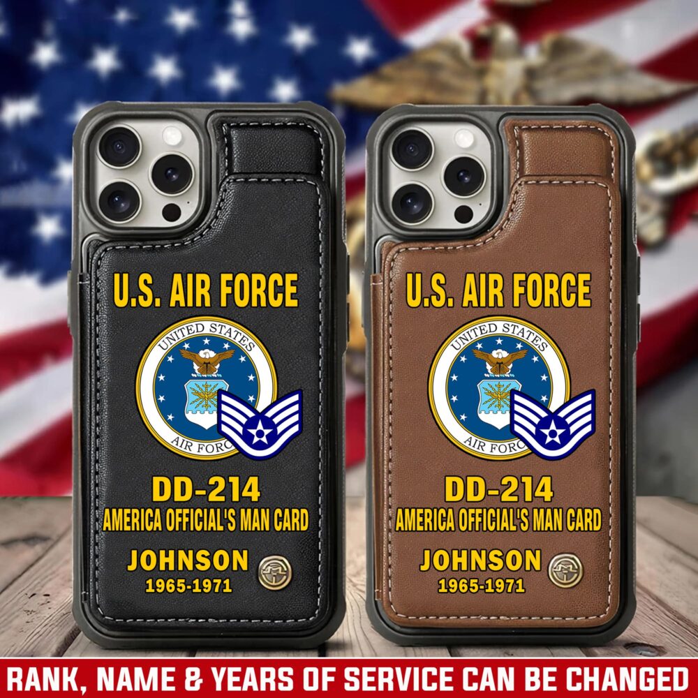 US Air Force , No One Gets Left Behind - Leather Flip Phone Case