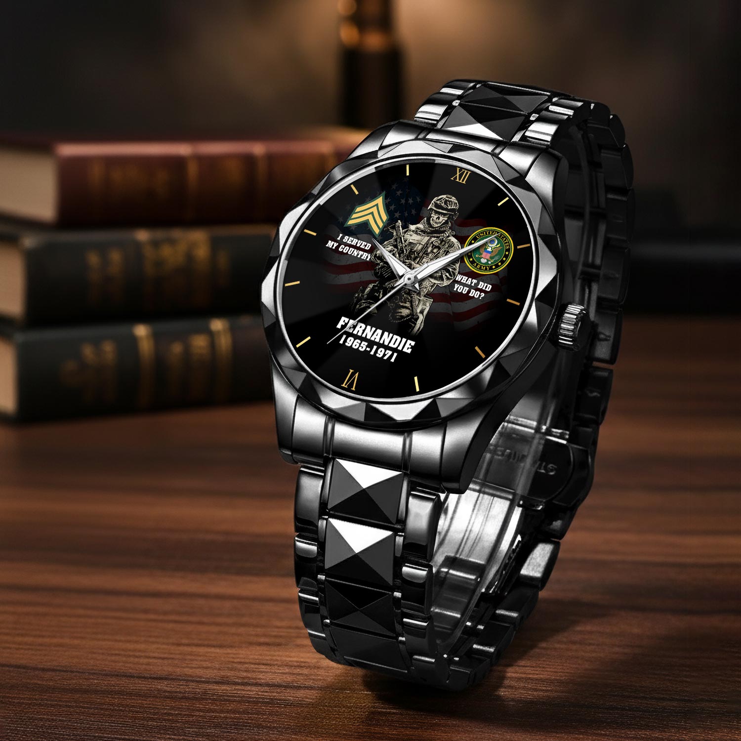 US Army, Be All You Can Be - Diamond-Cut Bezel Watch - Image 3