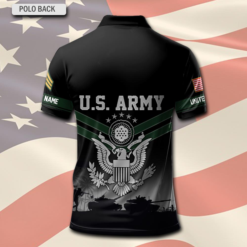 US Army, Honoring All Who Served - Polo Shirt - Image 3