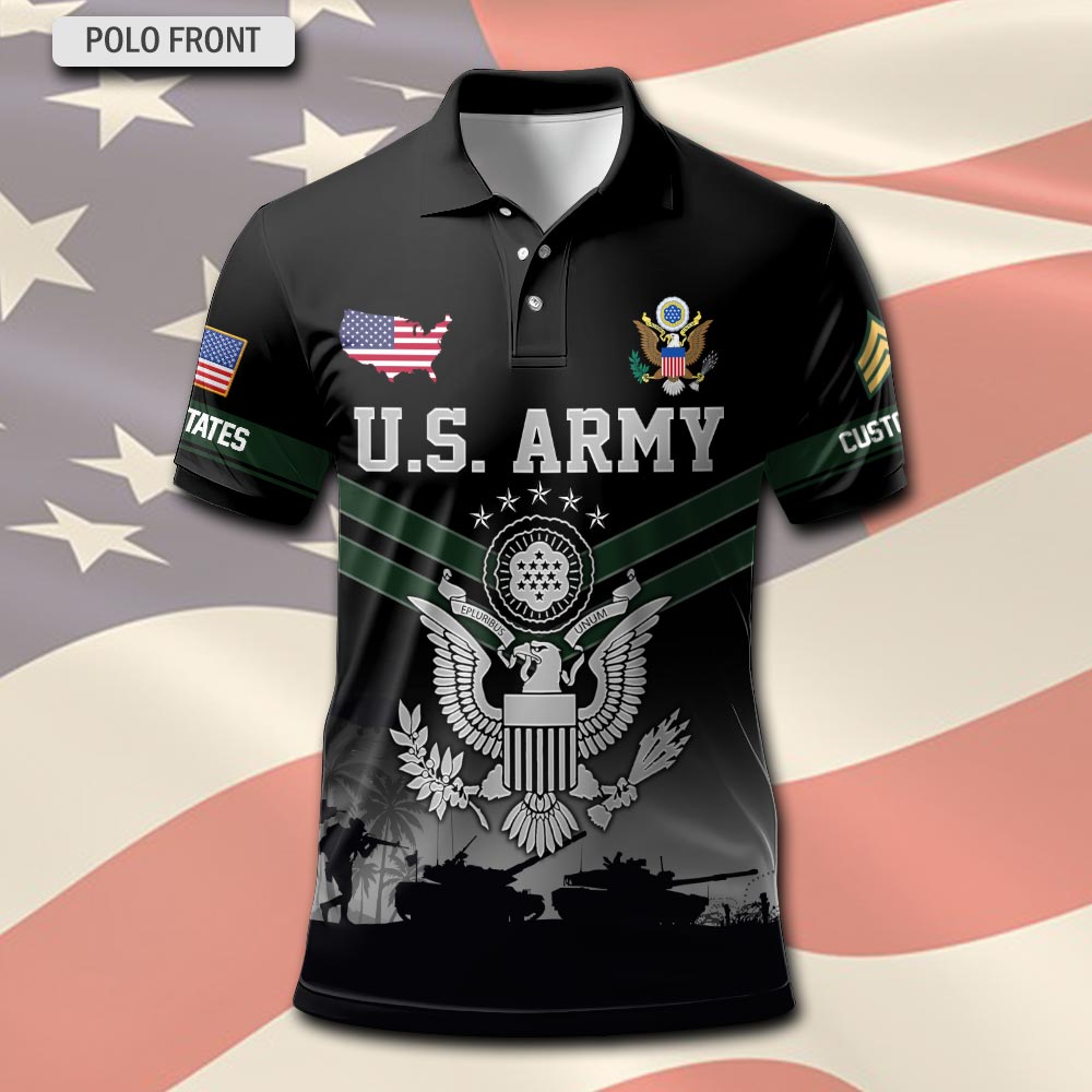 US Army, Honoring All Who Served - Polo Shirt - Image 2