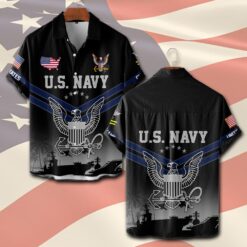 US Navy, E 6 Gold - Short Sleeve Button Shirt