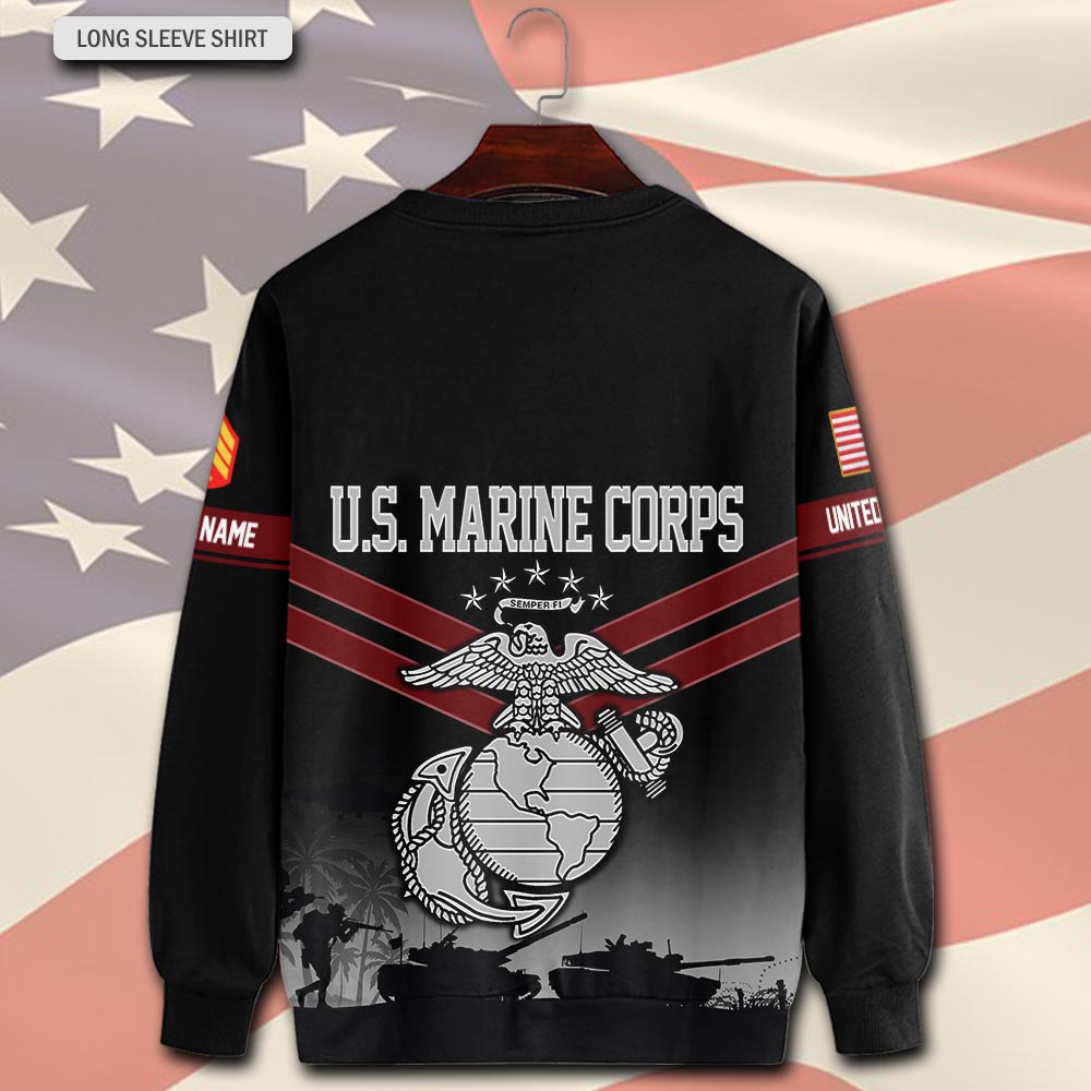 US Marine Corps, E 9 Marines Master Gunnery Sergeant - Sweatshirt - Image 3