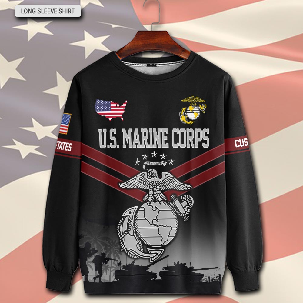 US Marine Corps, E 9 Marines Master Gunnery Sergeant - Sweatshirt - Image 2