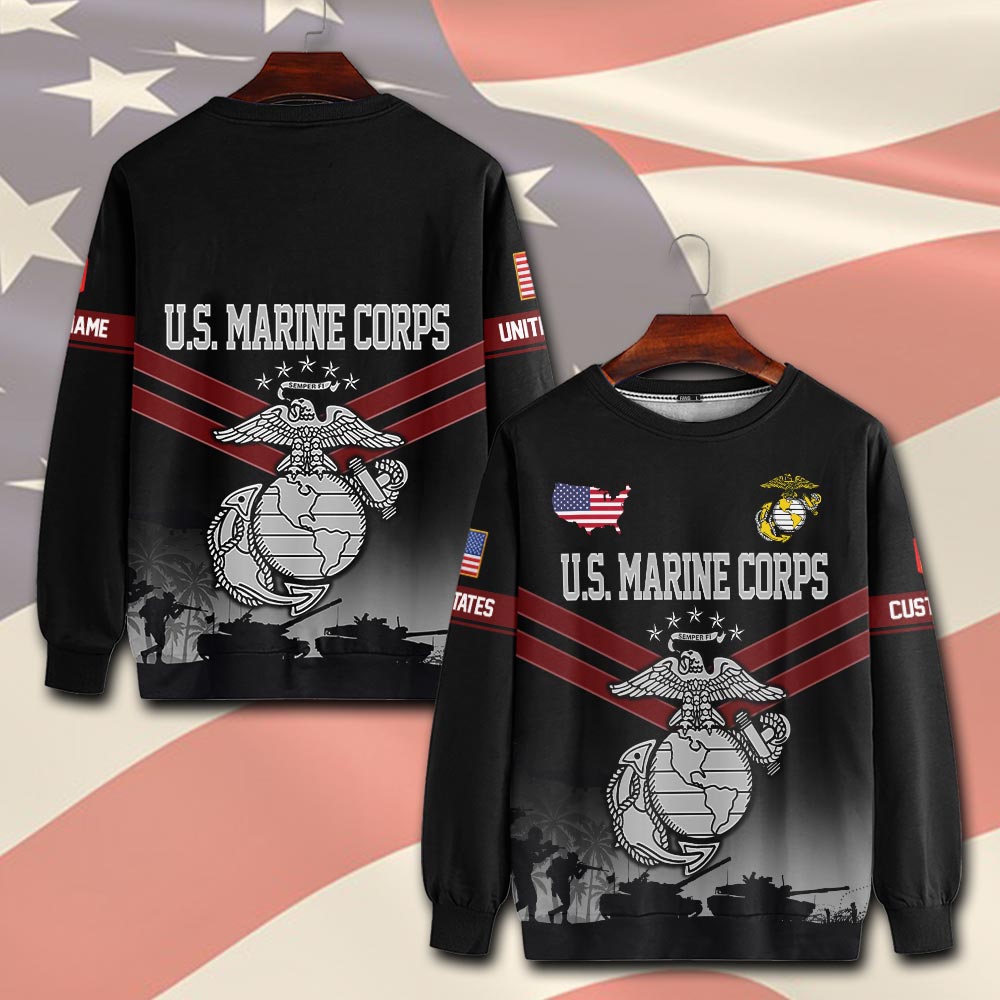 US Marine Corps, E 9 Marines Master Gunnery Sergeant - Sweatshirt