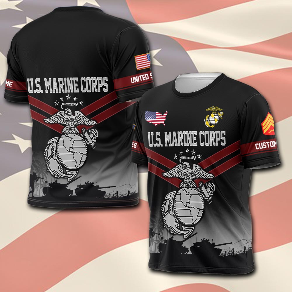 US Marine Corps, Freedom Over Fear - T-Shirt