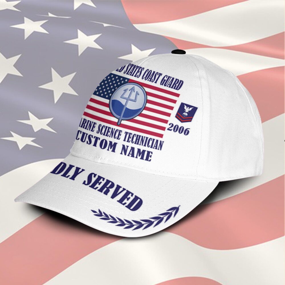 Coast Guard Rating, E 4 Red - Classic Cap - Image 2