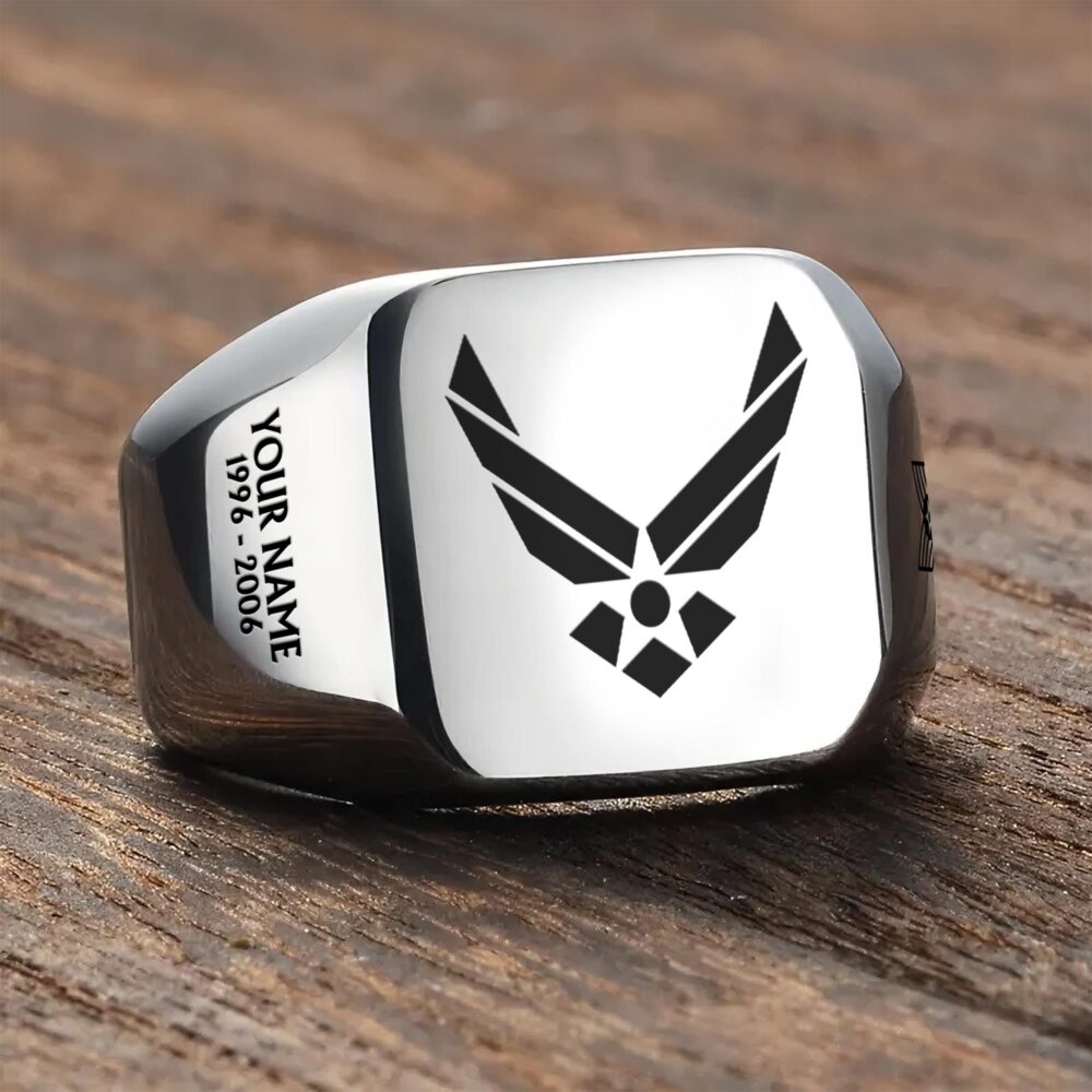 US Air Force , O 4 Air Force Major - Engraved Men's Ring - Image 3