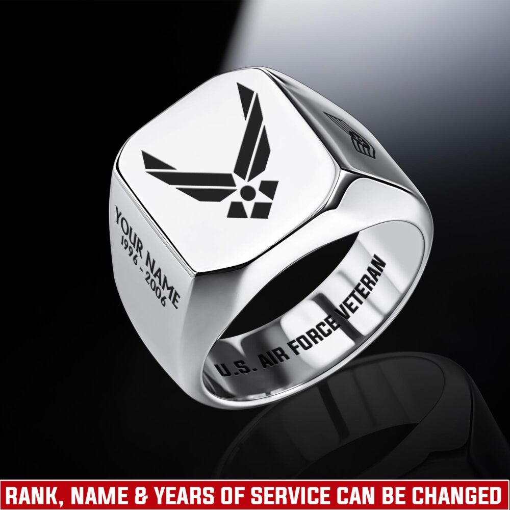 US Air Force , O 4 Air Force Major - Engraved Men's Ring