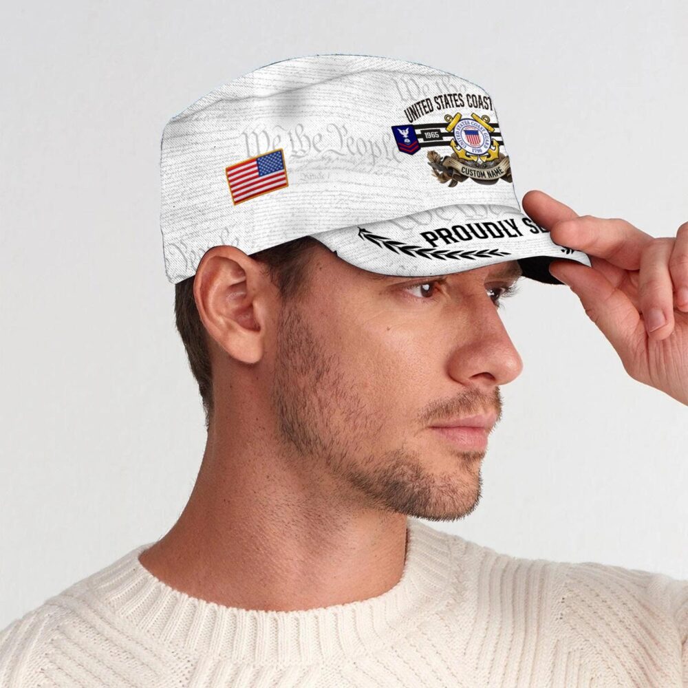 US Coast Guard, E 5 Red - Military Cap - Image 3