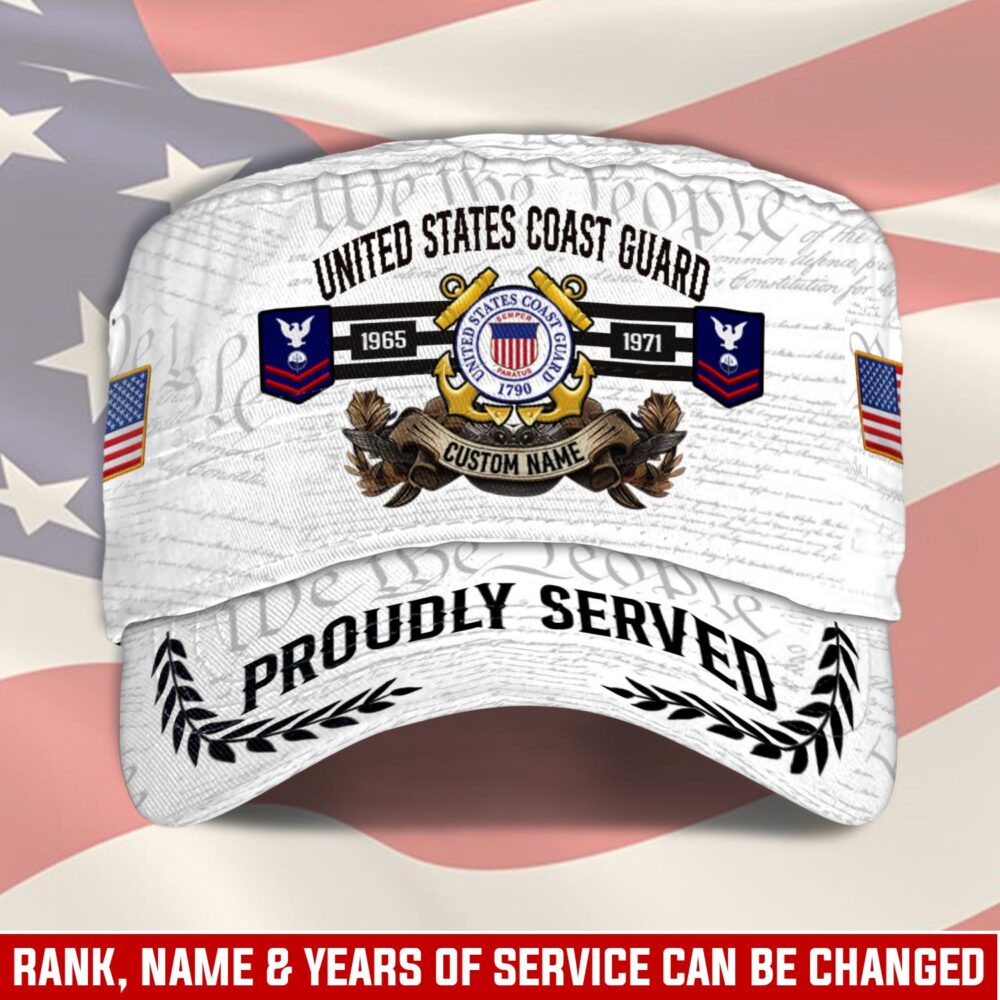 US Coast Guard, E 5 Red - Military Cap