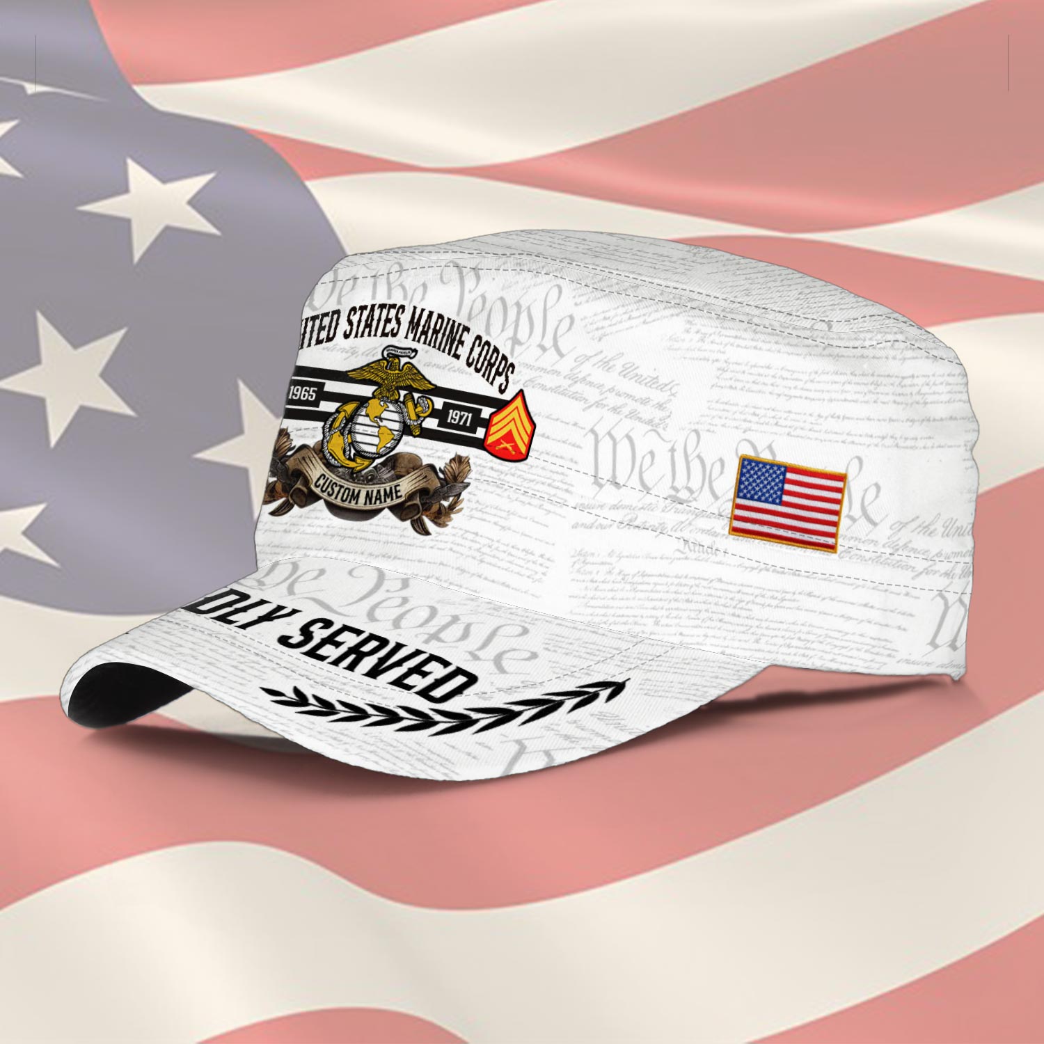 US Marine Corps, E 9 Marines Sergeant Major - Military Cap - Image 2