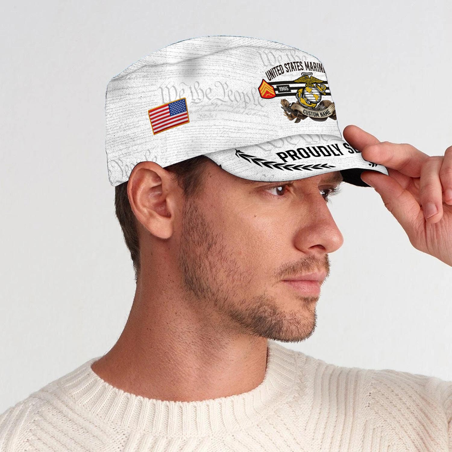 US Marine Corps, E 9 Marines Sergeant Major - Military Cap - Image 3