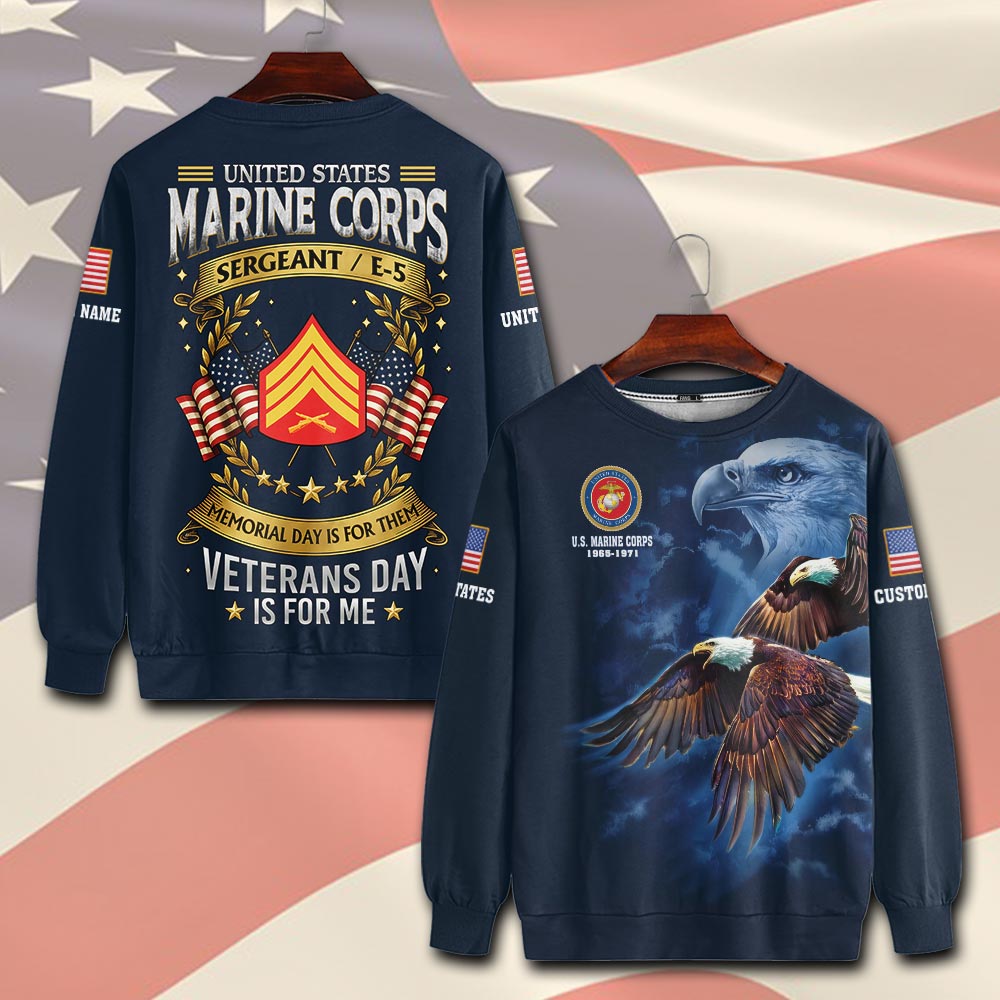 US Marine Corps, American By Birth, Veteran By Choice - Sweatshirt