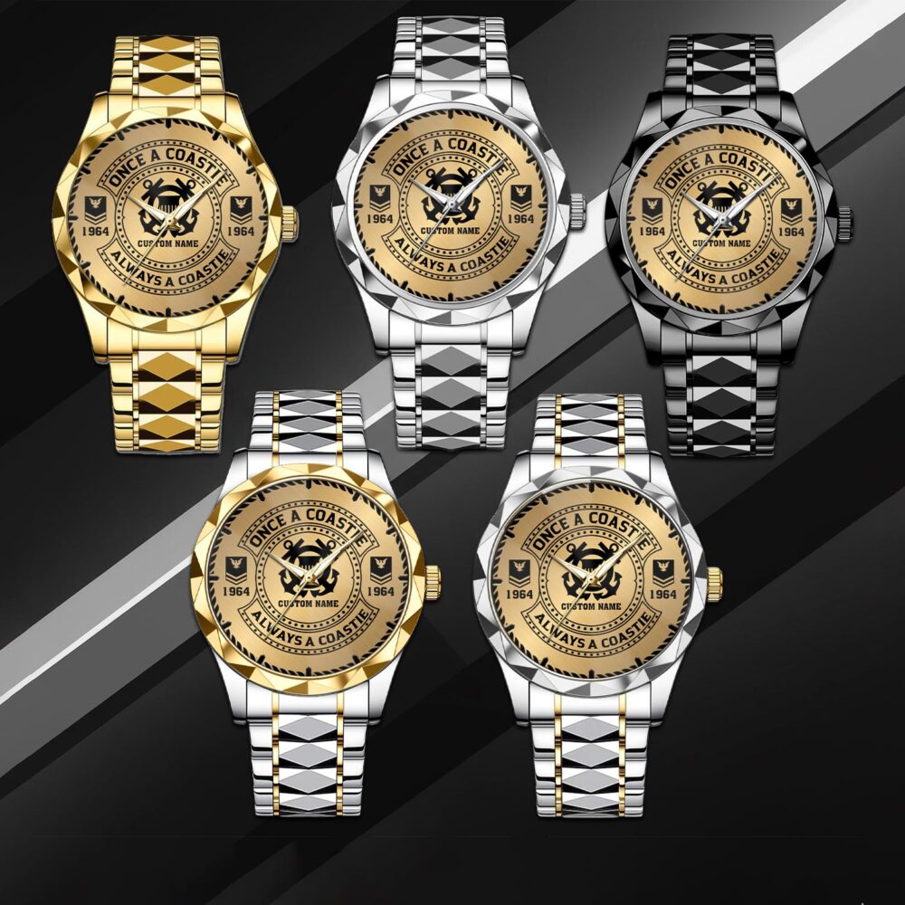 US Coast Guard, Second To None - Diamond-Cut Bezel Watch - Image 3