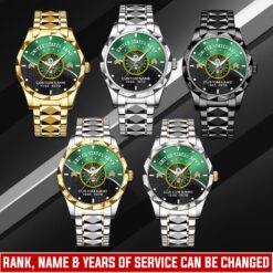 US Army, Lest We Forget - Diamond-Cut Bezel Watch