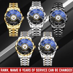 US Navy, Defender of Freedom - Diamond-Cut Bezel Watch