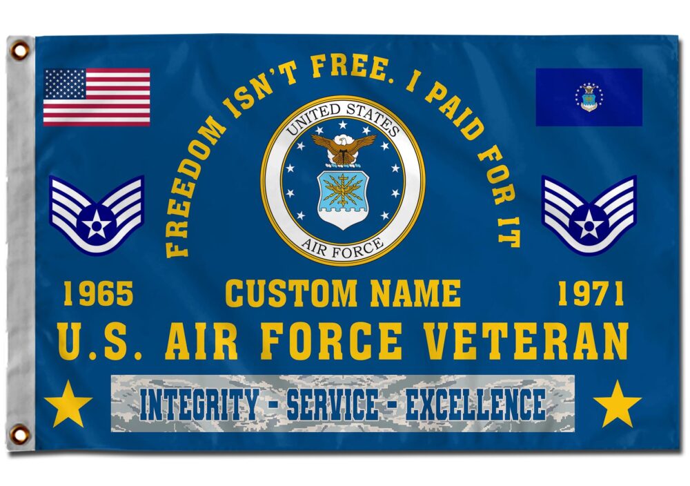 US Air Force , Defender of Freedom - Flying Flag 5×8 Feet(152×244 Cm) - Image 2