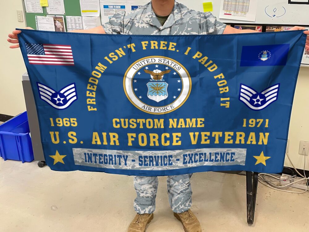 US Air Force , Defender of Freedom - Flying Flag 5×8 Feet(152×244 Cm) - Image 3