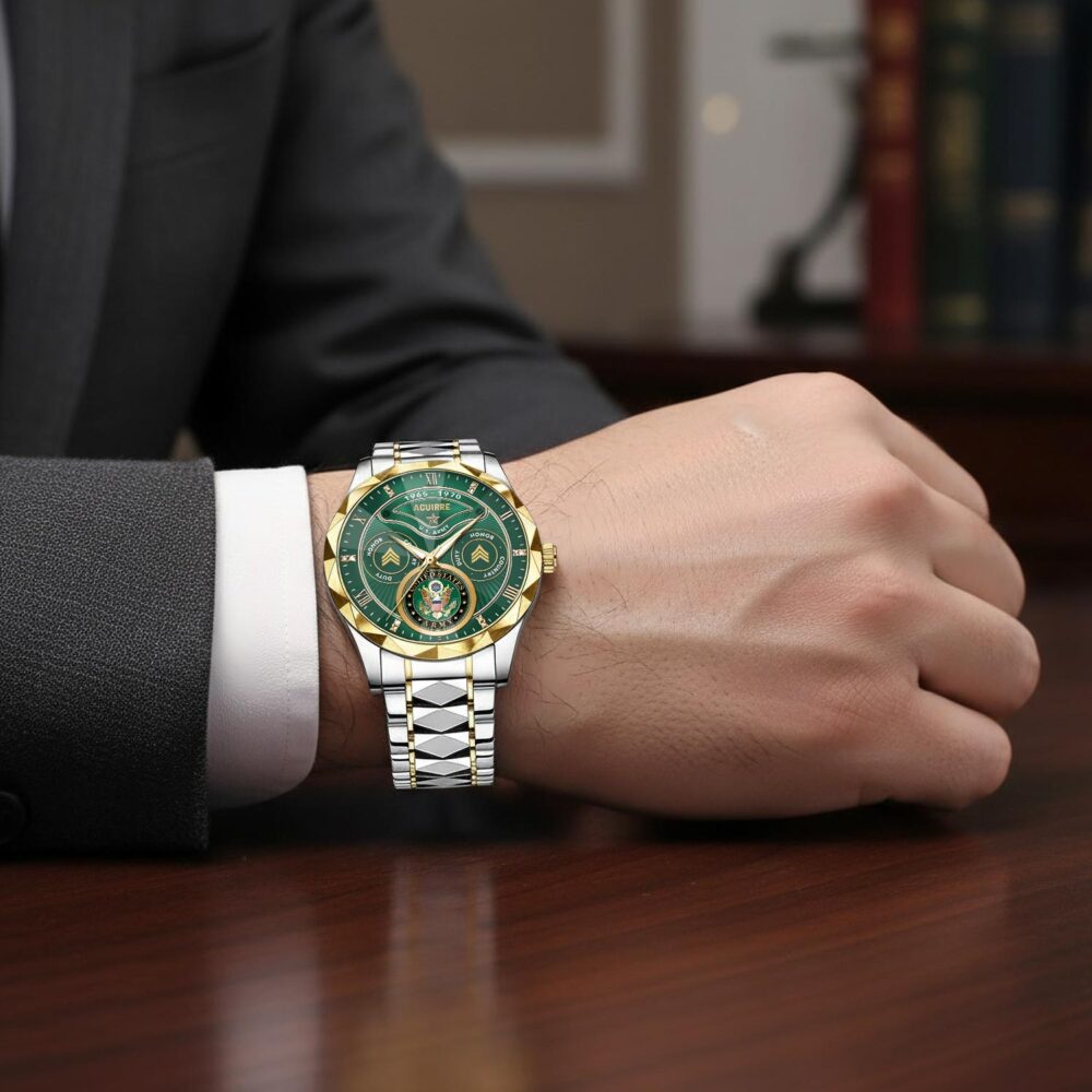 US Army, O 2 Army First Lieutenant - Diamond-Cut Bezel Watch - Image 7